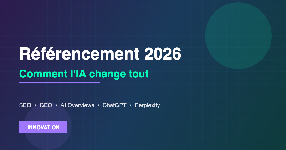 Référencement 2026 IA générative SEO GEO